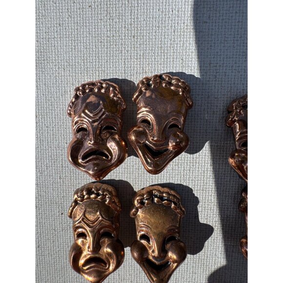 Renoir Copper Earrings - Lot of 8 Pairs - Curtain Call Renoir Signed Clip on - Picture 4 of 7